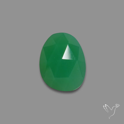 Rose Cut Chrome Chalcedony