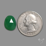 Rose Cut Chrome Chalcedony
