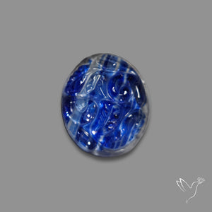 Blue Goldstone Mughal Carving