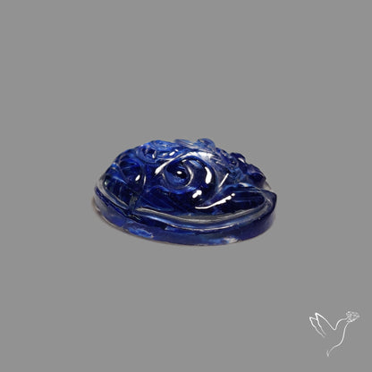 Blue Goldstone Mughal Carving