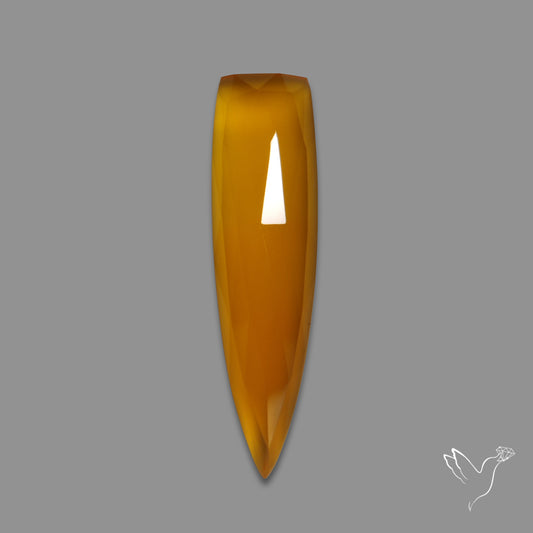 Rose Cut Carnelian Agate Long