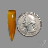 Rose Cut Carnelian Agate Long