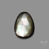 Rose Cut Silversheen Obsidian