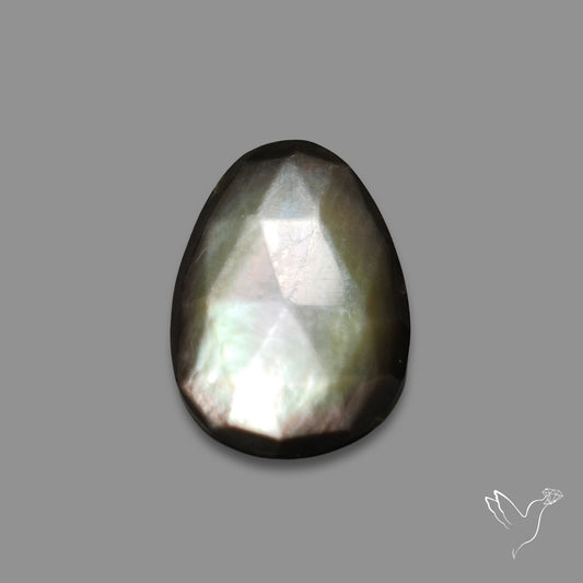 Rose Cut Silversheen Obsidian