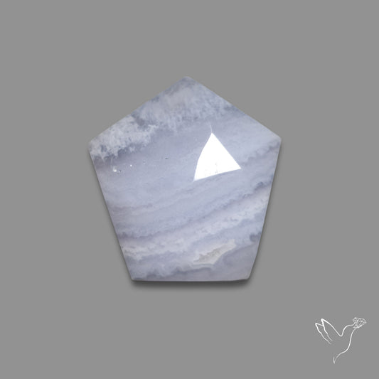 Rose Cut Blue Lace Agate