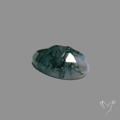 Rose Cut Moss Agate