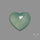 Rose Cut Aqua Chalcedony Heart