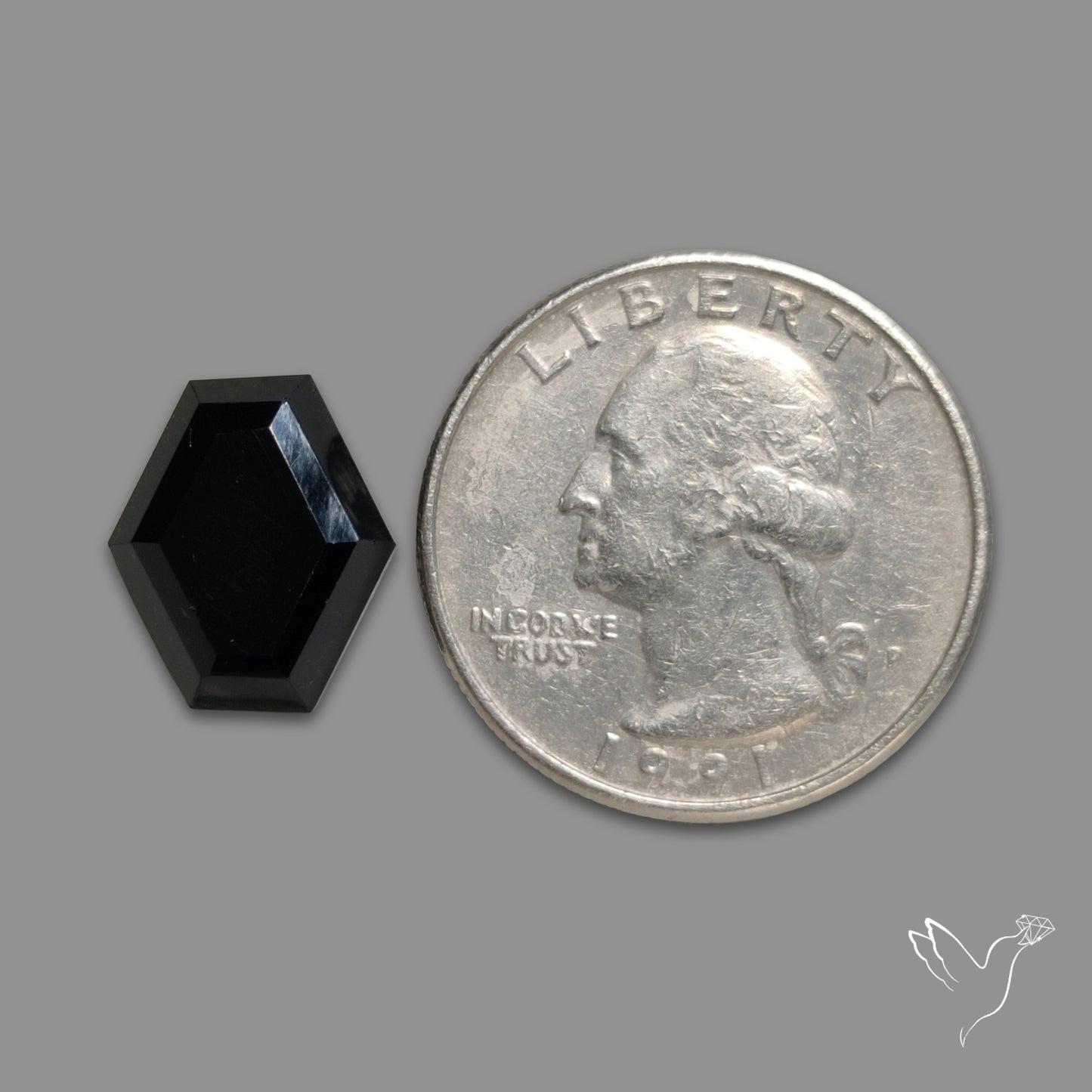 Step Cut Black Spinel