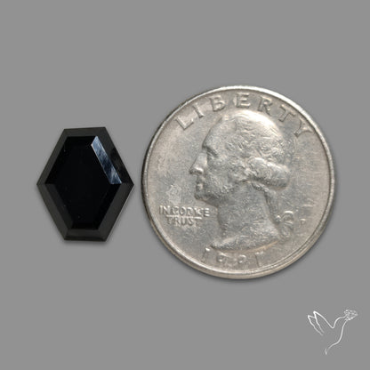 Step Cut Black Spinel