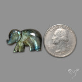 Labradorite Elephant Carving