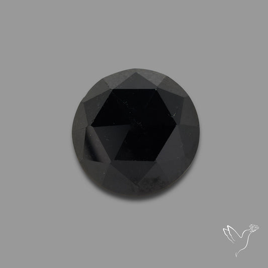 Rose Cut Black Spinel