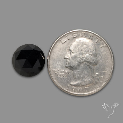 Rose Cut Black Spinel
