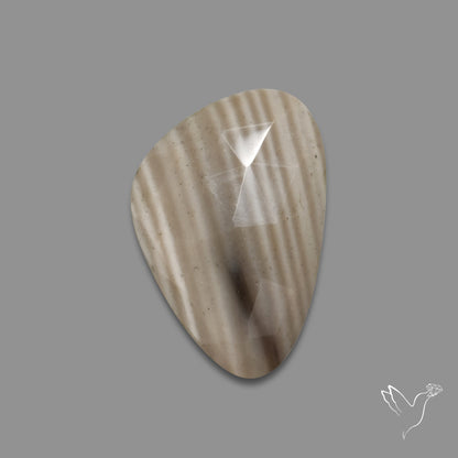 Rose Cut Flint Stone