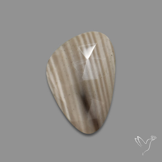Rose Cut Flint Stone
