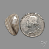 Rose Cut Flint Stone