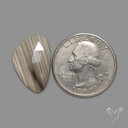 Rose Cut Flint Stone