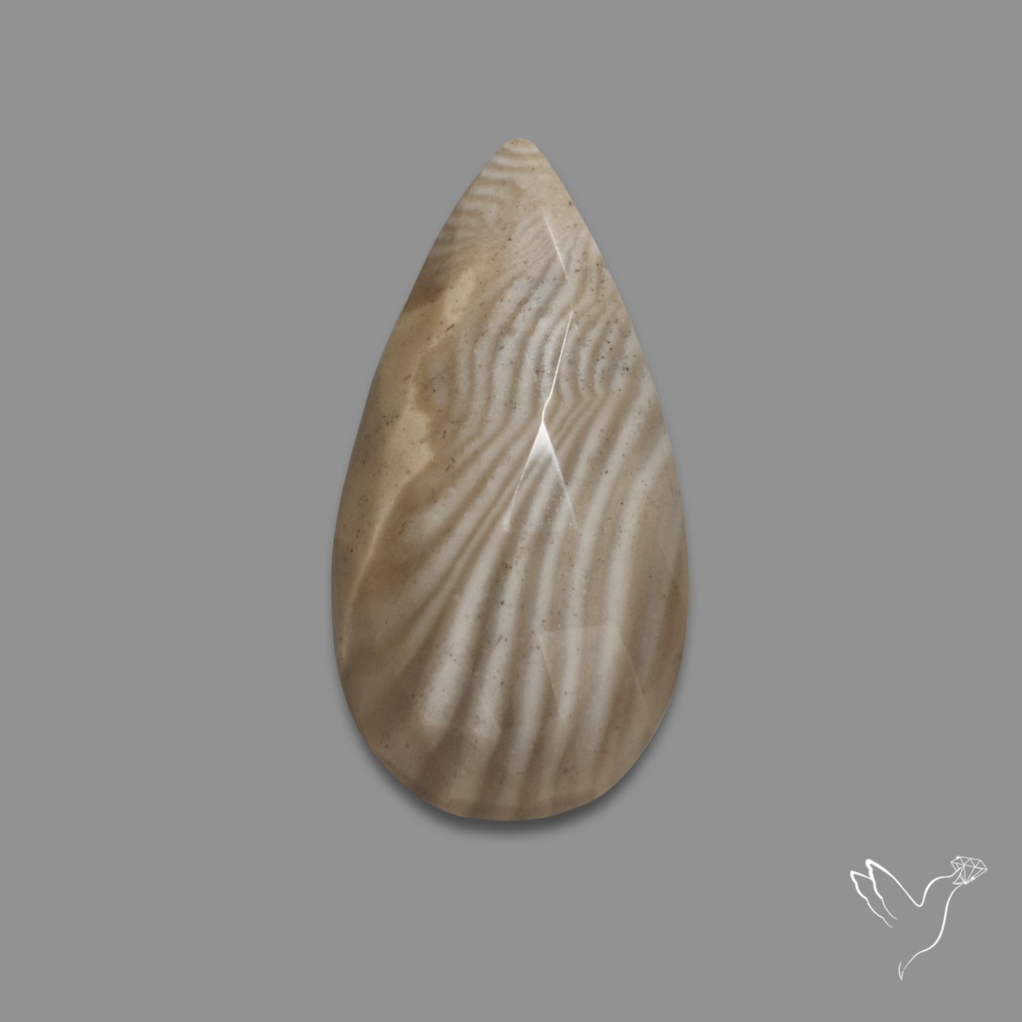 Rose Cut Flint Stone
