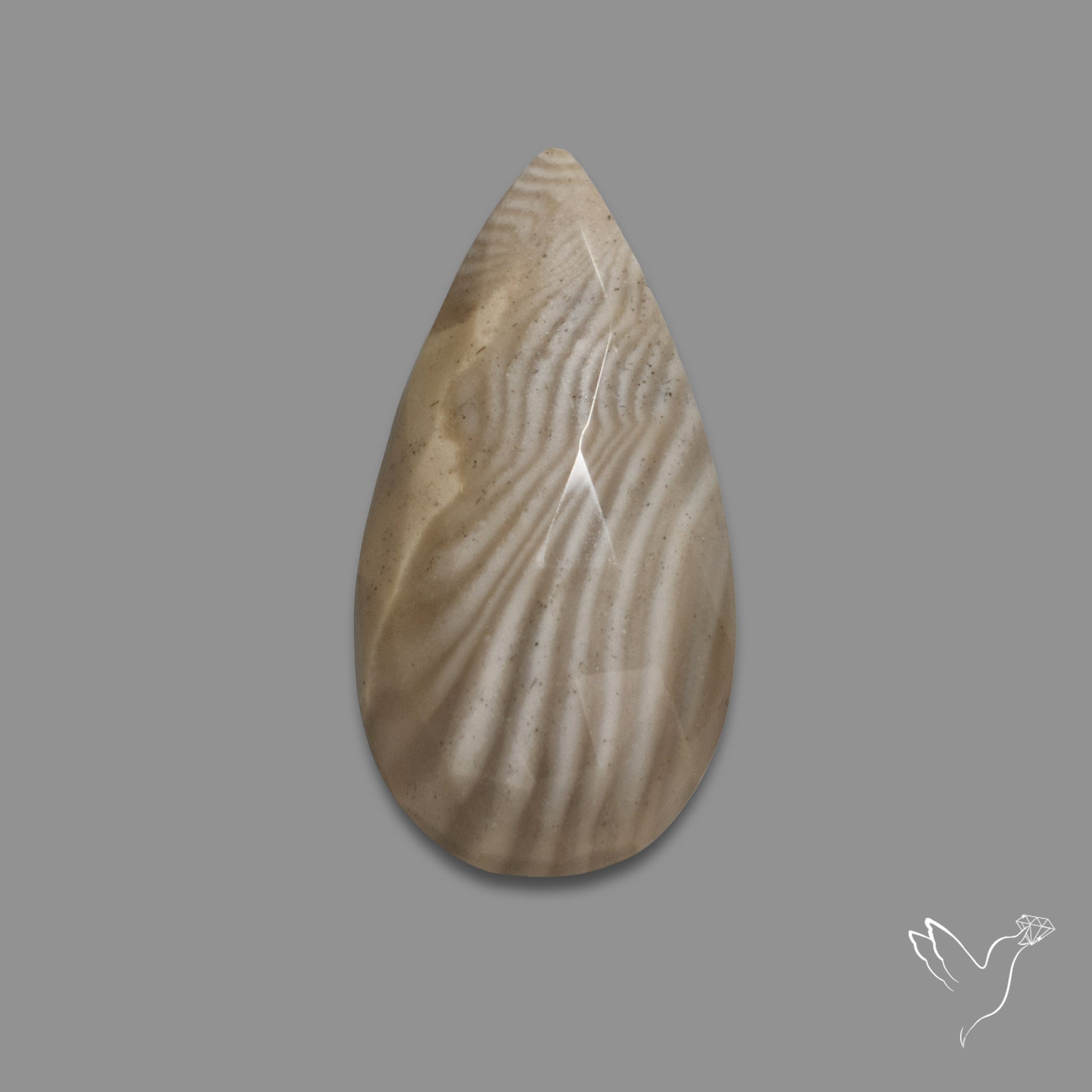 Rose Cut Flint Stone