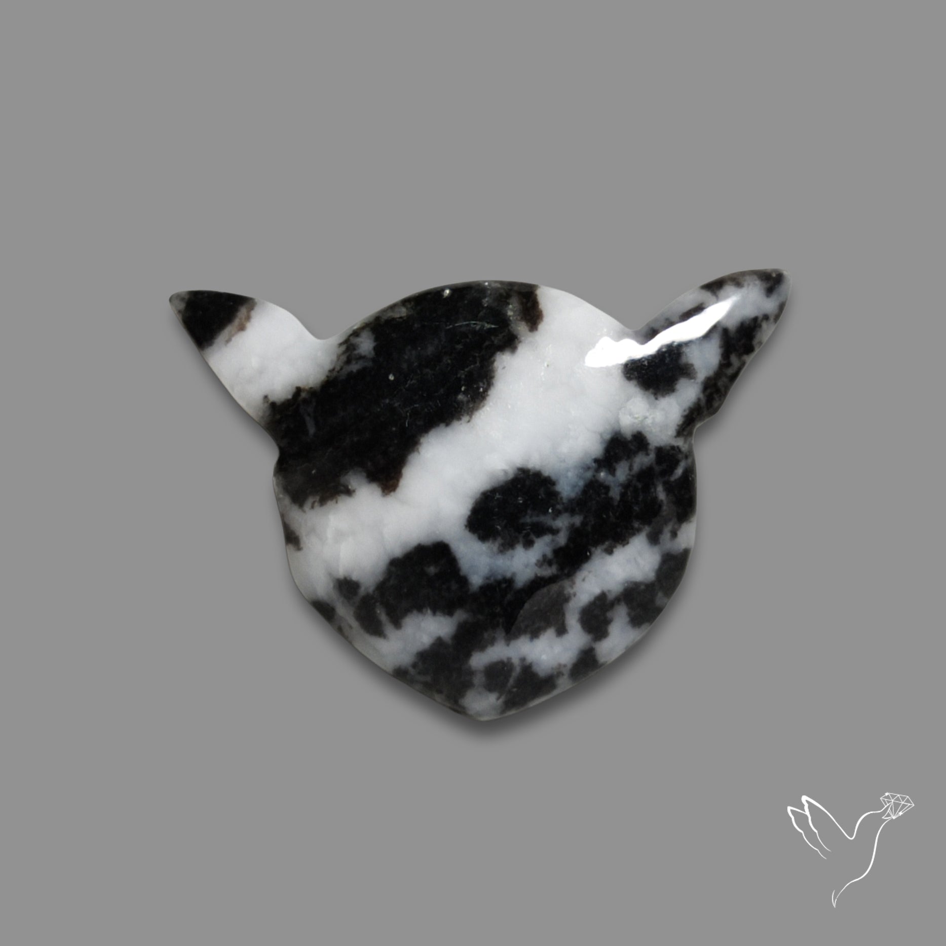 White Buffalo Turquoise Cat Head