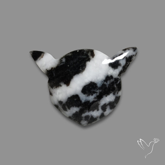 White Buffalo Turquoise Cat Head