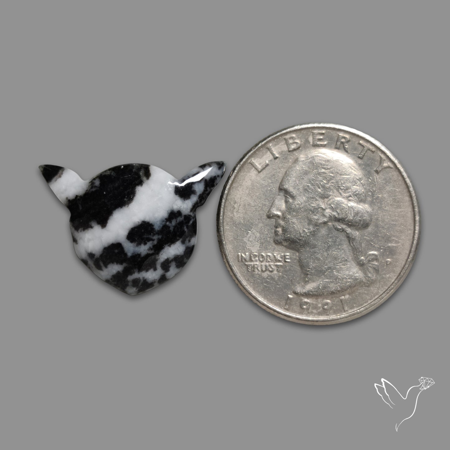 White Buffalo Turquoise Cat Head