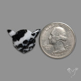 White Buffalo Turquoise Cat Head