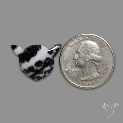 White Buffalo Turquoise Cat Head