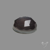 Rose Cut Himalayan Quartz With Silversheen Obsidian Doublet