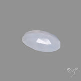 Rose Cut Namibian Blue Chalcedony