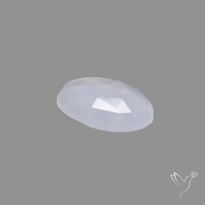 Rose Cut Namibian Blue Chalcedony