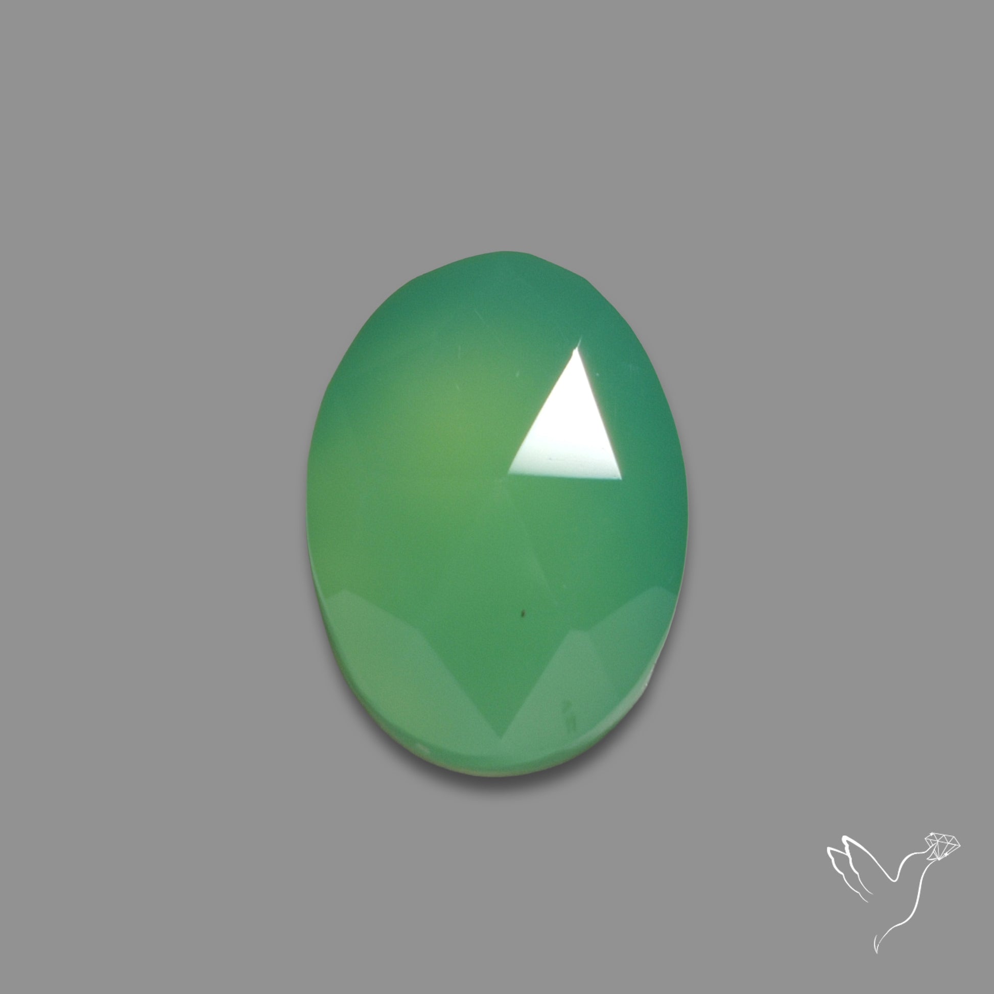 Rose Cut Gemmy Chrysoprase