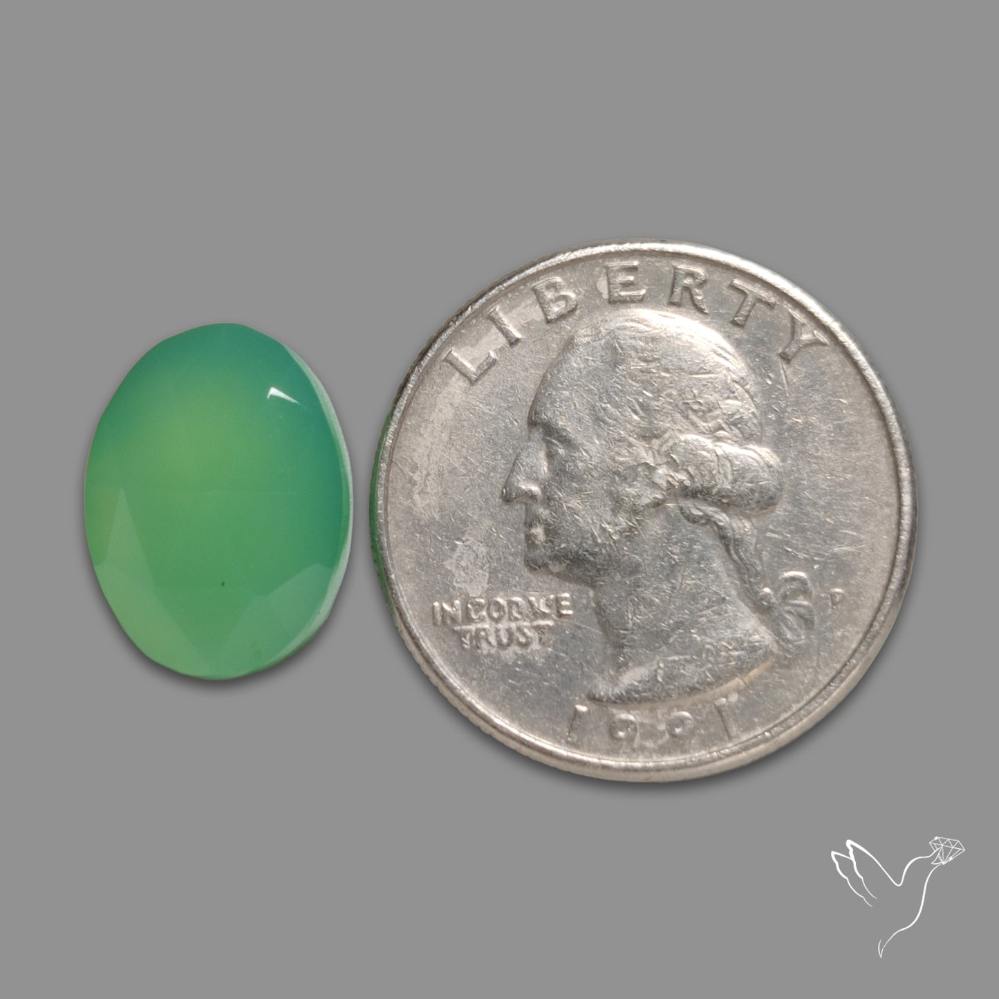 Rose Cut Gemmy Chrysoprase
