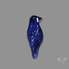 Blue Dichroic Glass Bird Carving