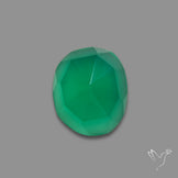 Rose Cut Chrome Chalcedony