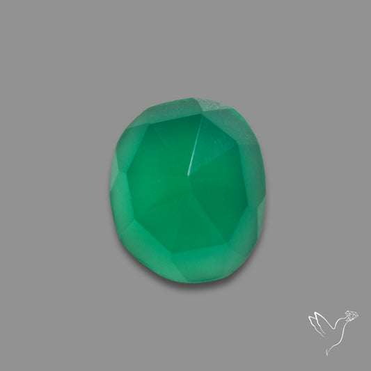 Rose Cut Chrome Chalcedony