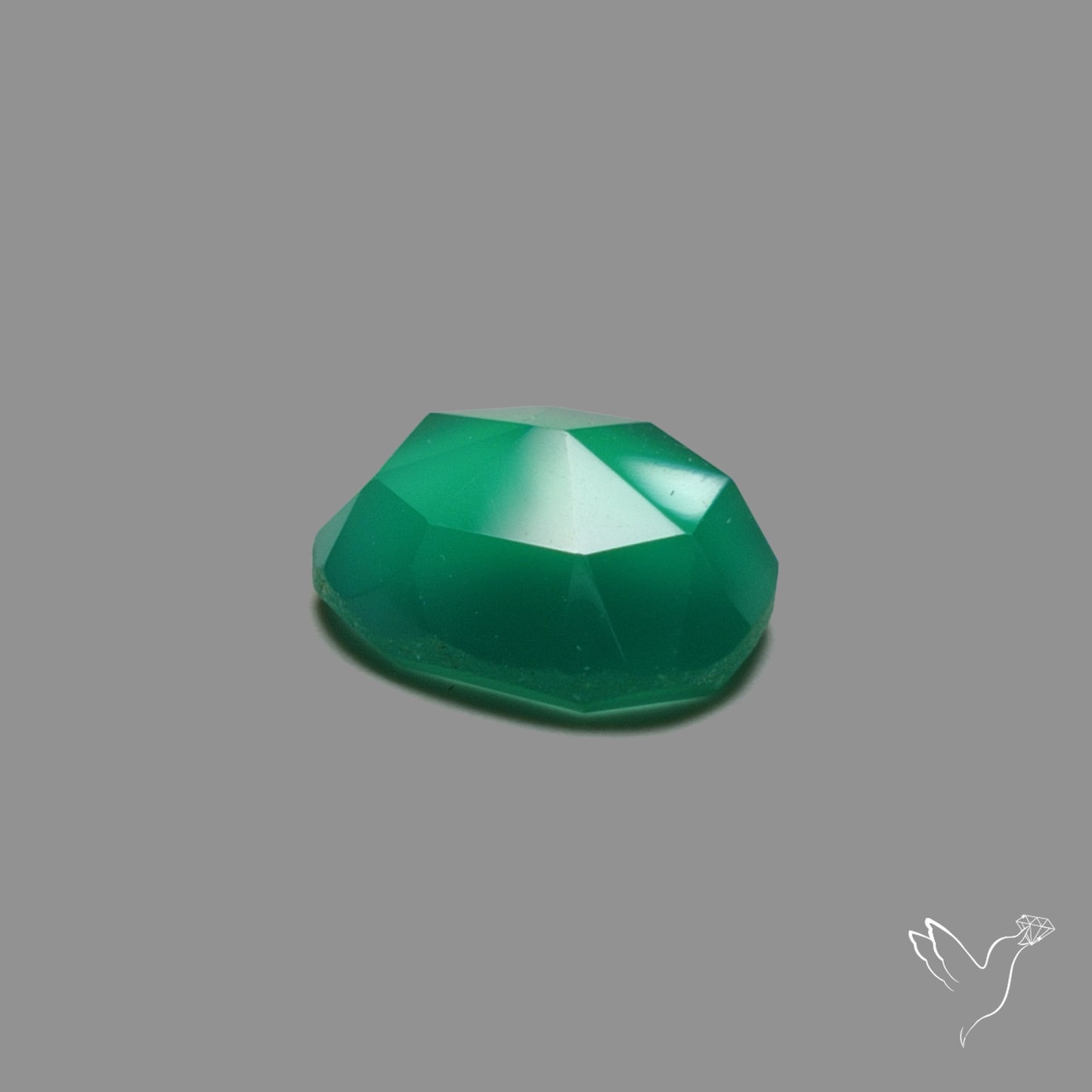 Rose Cut Chrome Chalcedony
