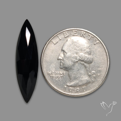 Rose Cut Black Spinel