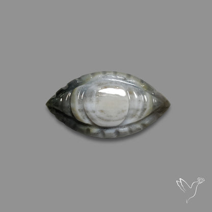 Owyhee Blue Opal Evil Eye Carving