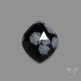 Rose Cut Snowflake Obsidian