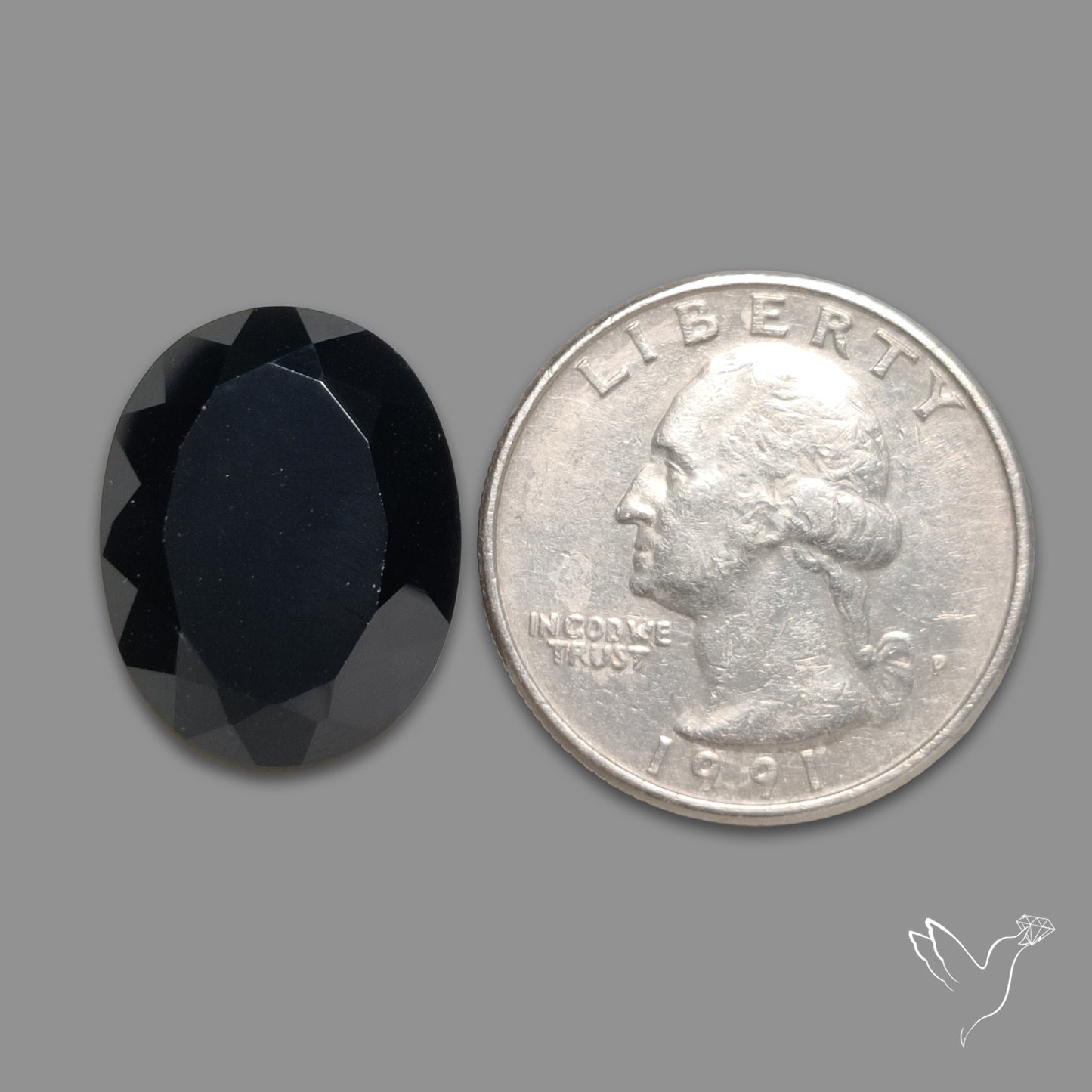 Portrait Cut Black Spinel