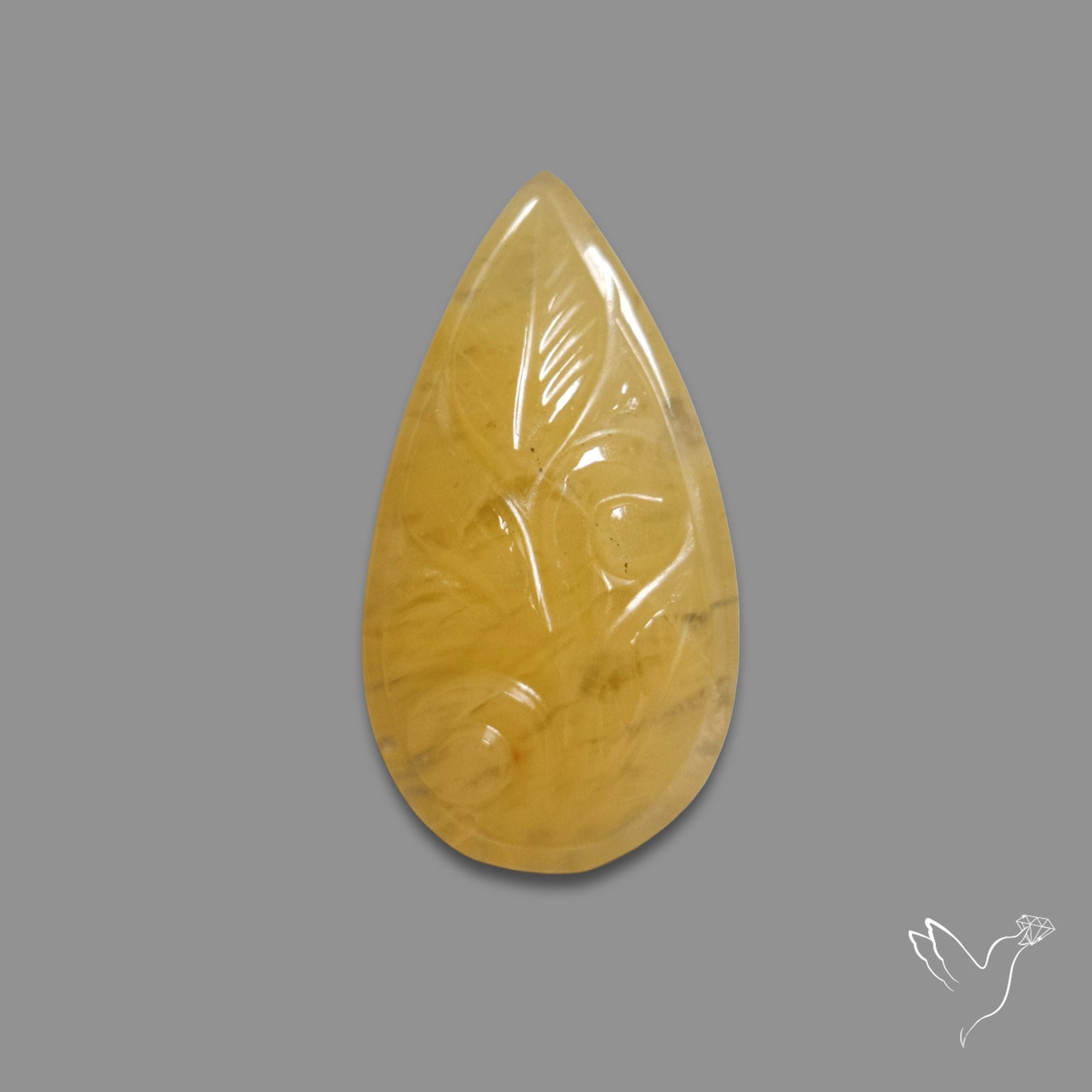 Yellow Jade Mughal Carving