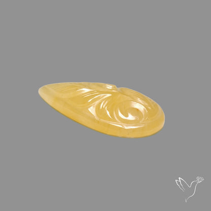 Yellow Jade Mughal Carving