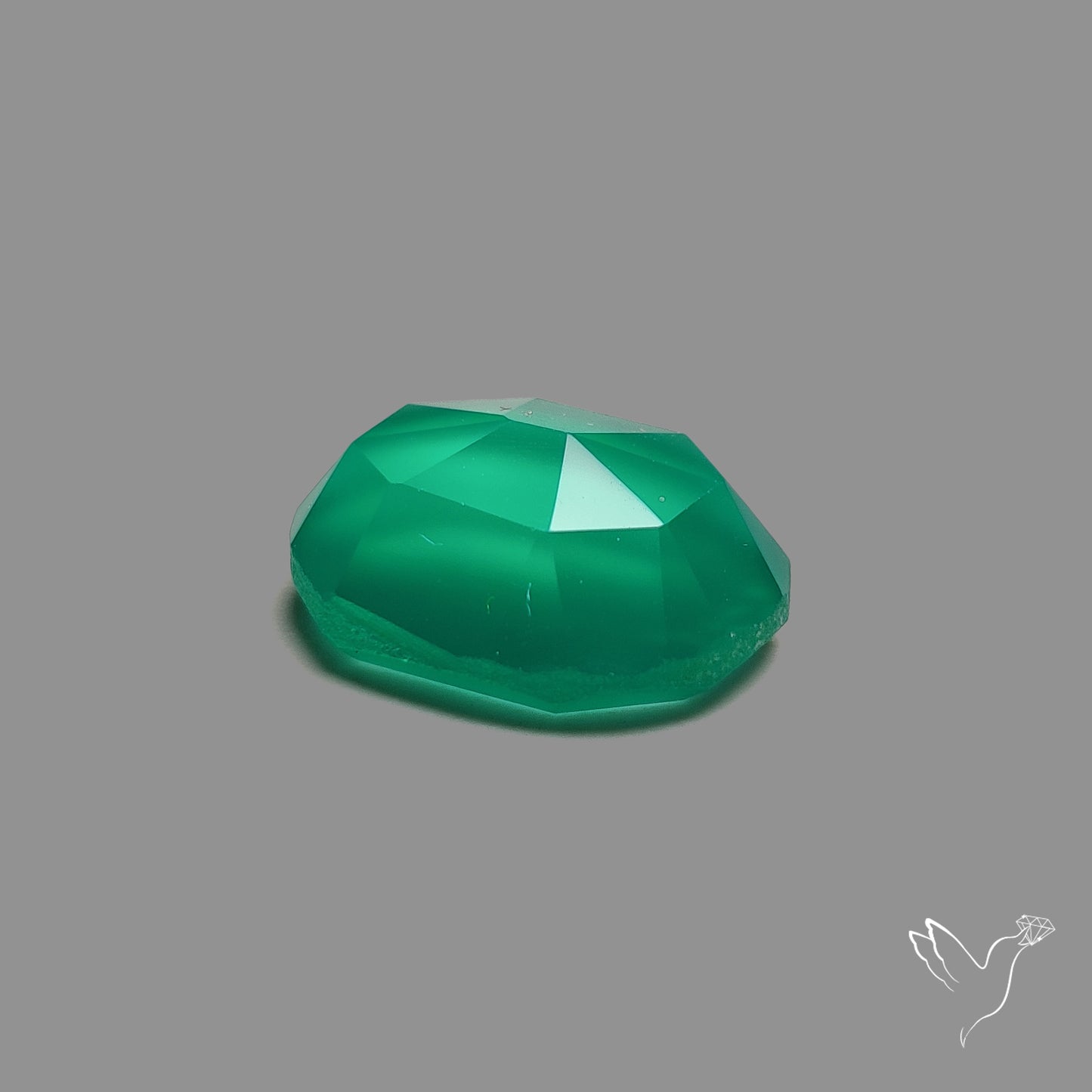 Rose Cut Chrome Chalcedony