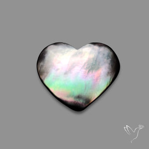 Tahitian Rainbow Mother Of Pearl Heart