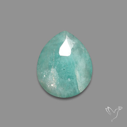 Rose Cut Himalayan Quartz With Amazonite Doublet