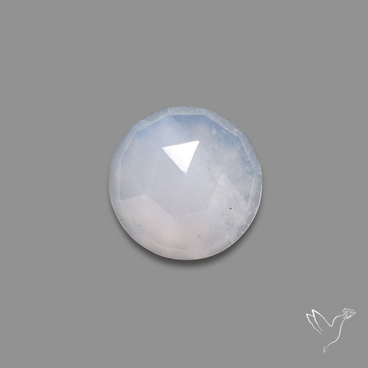 Rose Cut Namibian Blue Chalcedony