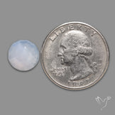 Rose Cut Namibian Blue Chalcedony