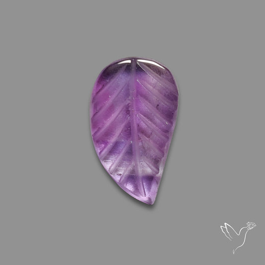 Amethyst Leaf Carving