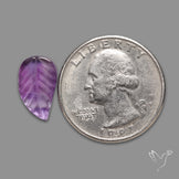 Amethyst Leaf Carving