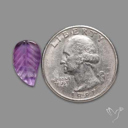 Amethyst Leaf Carving